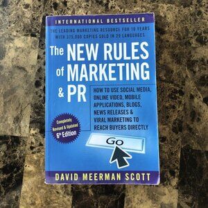 The New Rules of Marketing & PR 6th Edition, by David Meerman Scott 2017 PB
